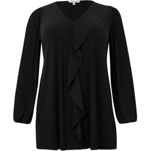 Dolce Plissé - A-lijn Tuniek - Zwart