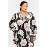 Tuniek - FIORITO - Zacht Velours - Kleurrijke Bloemenprint