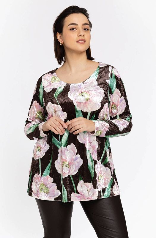 Tuniek - FIORITO - Flare - Romantische Bloemenprint