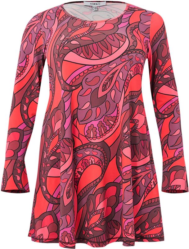 GLORIA - Tuniek - Rood - Wide Bottom