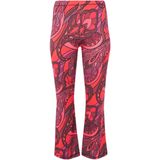 GLORIA - Pantalon - Bootleg - Kleurrijke Retro Bloemenprint