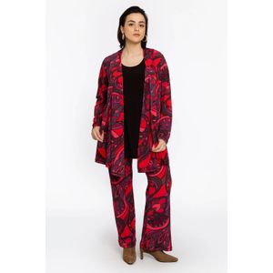 GLORIA - Pantalon - Bootleg - Kleurrijke Retro Bloemenprint