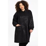 Lange Jas - Zwart - SARAH - Tussenjas