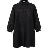 Lange Jas - Zwart - SARAH - Tussenjas