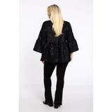 Korte Blazer SARAH - Zebra Patroon - Jacquard Stof - 3 Kwart Mouwen