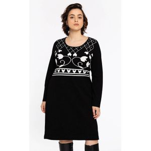 Jurk - Zwart - REGINA - A-lijn Jurken