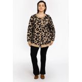 Vest - CHEETA - Panterprint - Zwart en Camel