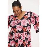 Dolce - Tuniek - LILIUM - V-hals - Korte Mouwen - A-lijn Silhouet