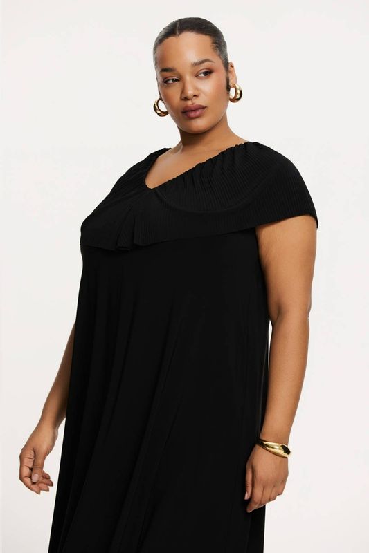 Jurk - DOLCE - Plissé Ruches - A-lijn