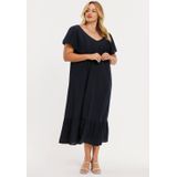 YOEK - Zomerjurk - Donkerblauw - Mouwloos - V-hals