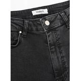 YOEK - High Waist Wide Leg Jeans - Zwart - Denim