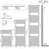 Wiesbaden Elara sierradiator chroom 766x600 m/o aansl. 41.3545