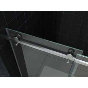 Wiesbaden Douchedeur Nis - 140x200cm - Douche Schuifdeur - 8 Mm NANO Glas