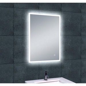 Spiegel Quadro dimbare LED verlichting 50 x 70 cm incl. verwarming