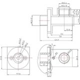 Wiesbaden Regendouche - Type 14 - Inbouw - Complete set - ø 30 cm