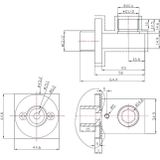 Wiesbaden Regendouche - Type 22 - Inbouw - Complete set - ø 20 cm