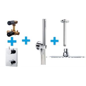 Wiesbaden one-pack inbouwthermostaatset type 121 (30cm ufo)