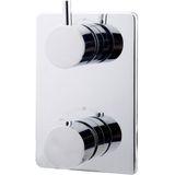 Thermostatische inbouw regendouche set wiesbaden type 123 wandarm ufo 30 cm rond incl. Inbouwdeel