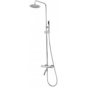 Caral thermostatische bad opbouwset chroom coating