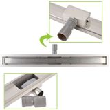 Sanifun Eco RVS douchegoot met flens 40cm.