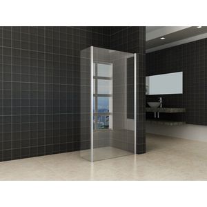 Xellanz Eco zijwand met hoekprofiel 300 x 2000 x 8 mm nano helder glas/chroom 20.4060