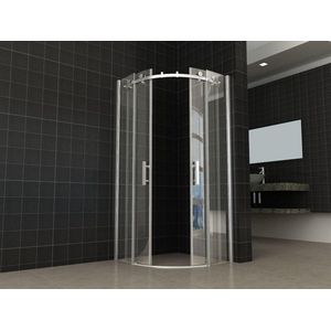 Douchecabine Wiesbaden 2 schuifdeuren 90x90cm 8mm NANO coating