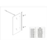 Profielloze Inloopdouche 900x2000 8mm NANO Glas