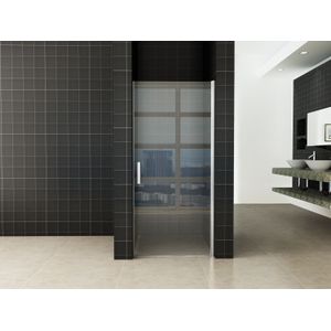 Wiesbaden douchedeur eco | profiel 100x195 cm | 6mm helder glas | nisdeur