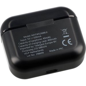 Musthavz - Draadloze In-ear Oordopjes - Zwart - Met Oplaadcase