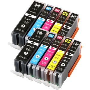 Canon - PGI-580 / CLI-581 XXL - Inkt - 10-pack - Huismerk - Extra Hoge Capaciteit
