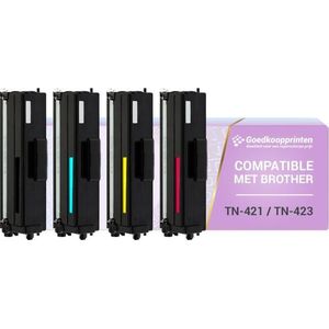 Brother TN-421 toner cartridge / Brother TN-423 toner cartridge Multipack - Huismerk set
