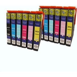 ACTIE: Epson T0807 inkt cartridge multipack (2 x 6 -pack) - Huismerk