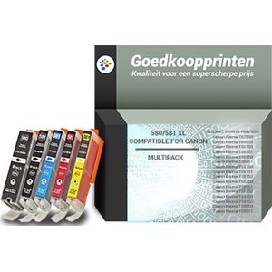 Canon PGI-580 / CLI-581 XXL inkt (5-pack) set - Huismerk