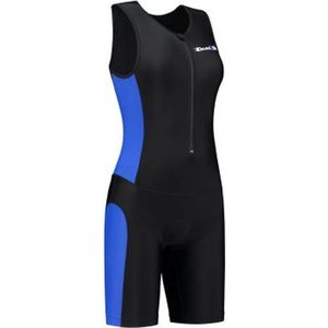 Dames tri-suit zwart-blauw XS