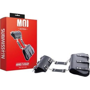 MOI Armed 'N Ready armbanden/strengen, verstelbaar, zwart