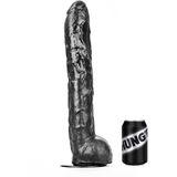 HUNG'R Realistische dildo met zuignap - Brutus - Zwart - lengte 44,50 cm - diameter Ø 7,30 cm.