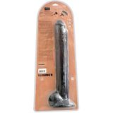 HUNG'R Realistische dildo met zuignap - Brutus - Zwart - lengte 44,50 cm - diameter Ø 7,30 cm.