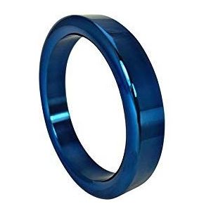 Black Label roestvrij staal BlueBoy Flat Body Cock Ring, 100 g
