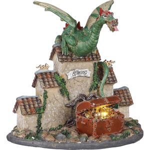 Luville - Efteling Draak - Miniatuur Beeld - Polyresin - 9,5 x 17,5 x 16,5 cm