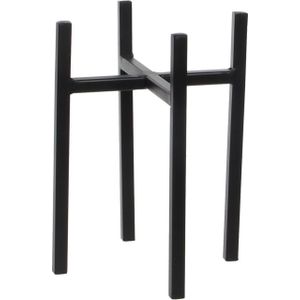 Mica Decorations - Ascot - Plantenstandaard - Zwart - Metaal - 16,5 x 16,5 x 25 cm