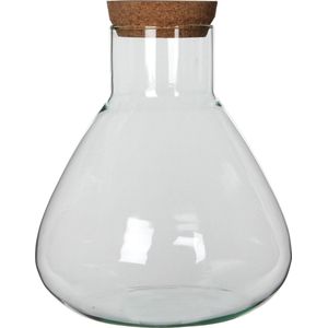 Mica Decorations - Voorraadpot Emily - Transparant - Glas - D30 x H32 cm