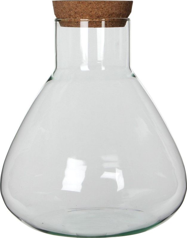 Mica Decorations - Voorraadpot Emily - Transparant - Glas - D30 x H32 cm