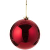 House of Seasons Kerstbal - Rood - Kunststof - D15 cm | Grote Kunststof Kerstballen - Rood - 15 cm