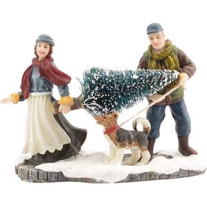 Luville - Carrying a tree - Kersthuisjes & Kerstdorpen