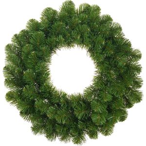 Groene kerstkransen/deurkransen 45 cm - Kerstversiering/kerstdecoratie kransen/voordeur kransen