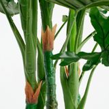 Mica Decorations Philodendron Kunstplant - H120 x Ø80 cm - Groen