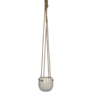 Resa hangpot rond wit - h8,5 x d10 cm