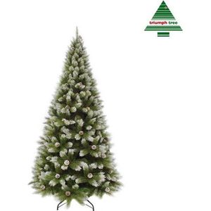 GIANTEX Kunstkerstboom, 150/180/210/240 cm, potlood, kerstboom, metalen standaard, kunstboom, pvc-naalden, groen, decoratieve boom, Kerstmis, voor thuis, kantoor, winkels (180 cm