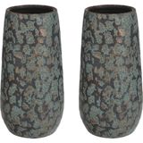 Mica Decorations Clemente Vaas - H35 x Ø17,5 cm - Terracotta - Koper