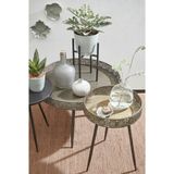 Mica Decorations Lagune Salontafel - H45,5 x Ø70 cm - Metaal - Brons